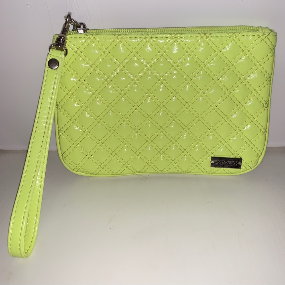 Express Fluorescent Yellow Wristlet/Wallet